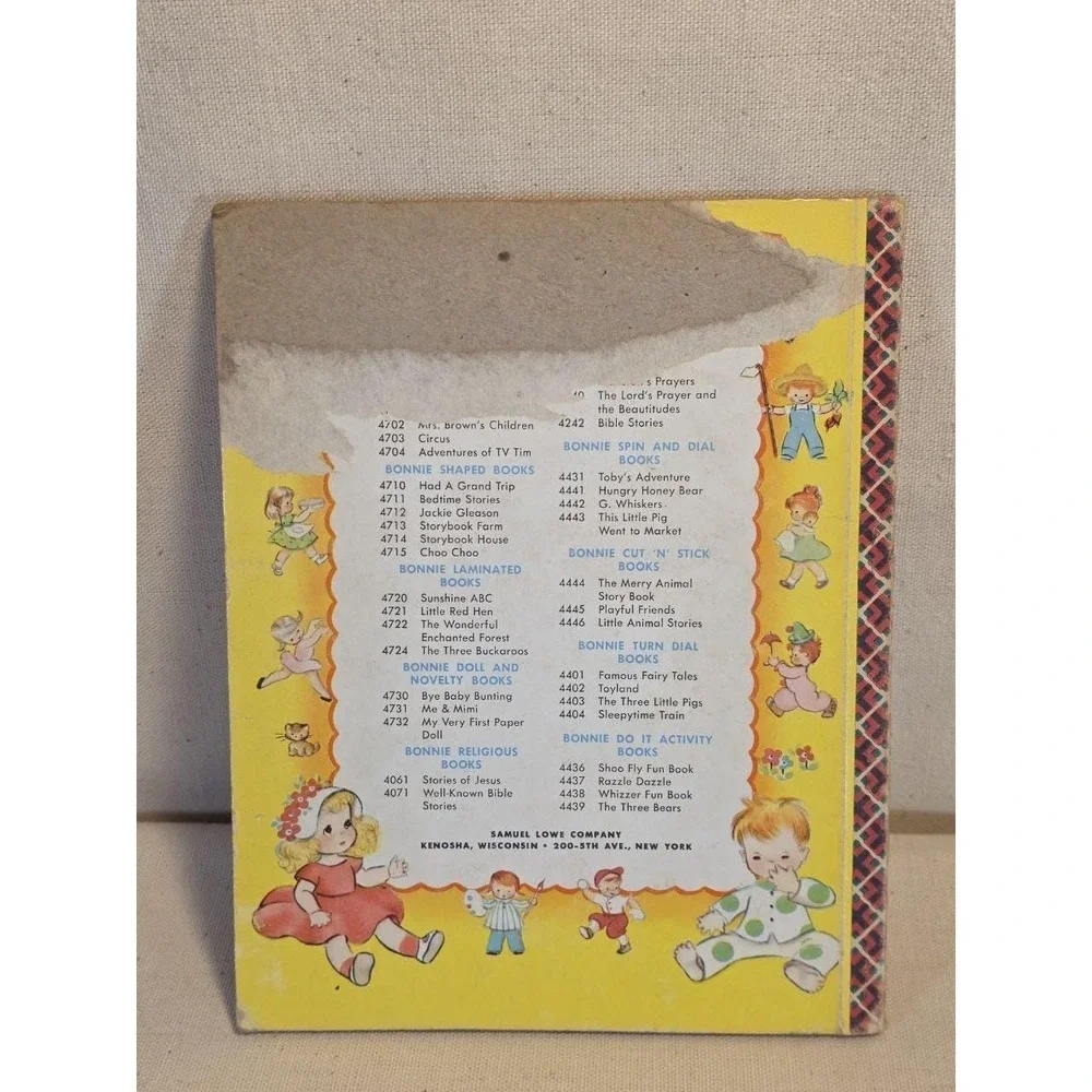 Vintage 1950s Bonnie‎ Books Lot Sleepytime Train & Peter Gets His Wish 018611